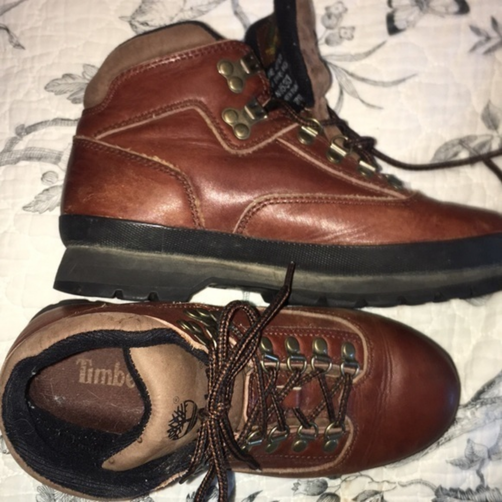 Timberland Euro Leather Hiking‎ Boot 7 EUC